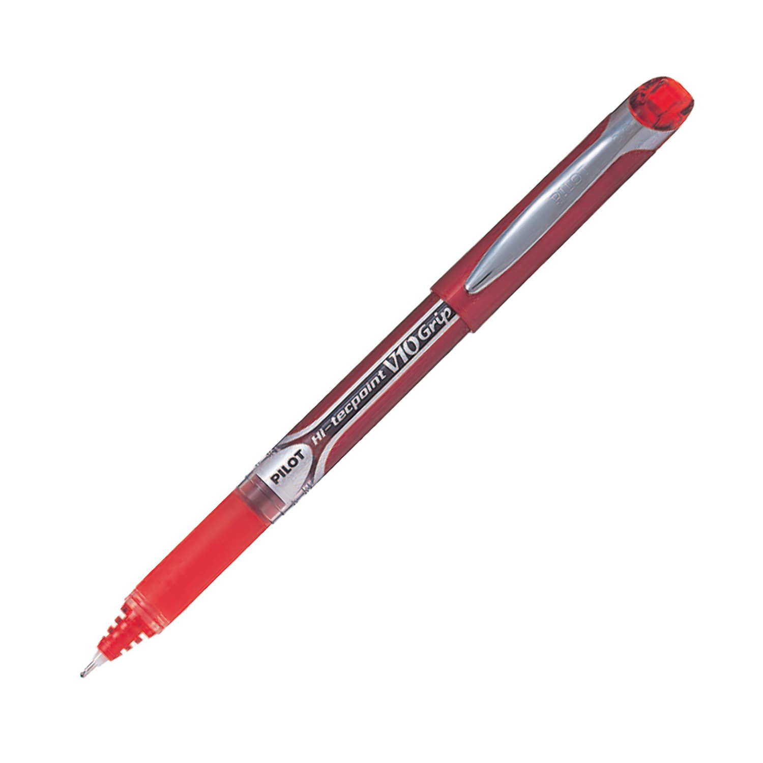 Pilot V10 Grip Hi-Tecpoint 1.0 mm İğne Uçlu Roller Kalem - Kırmızı