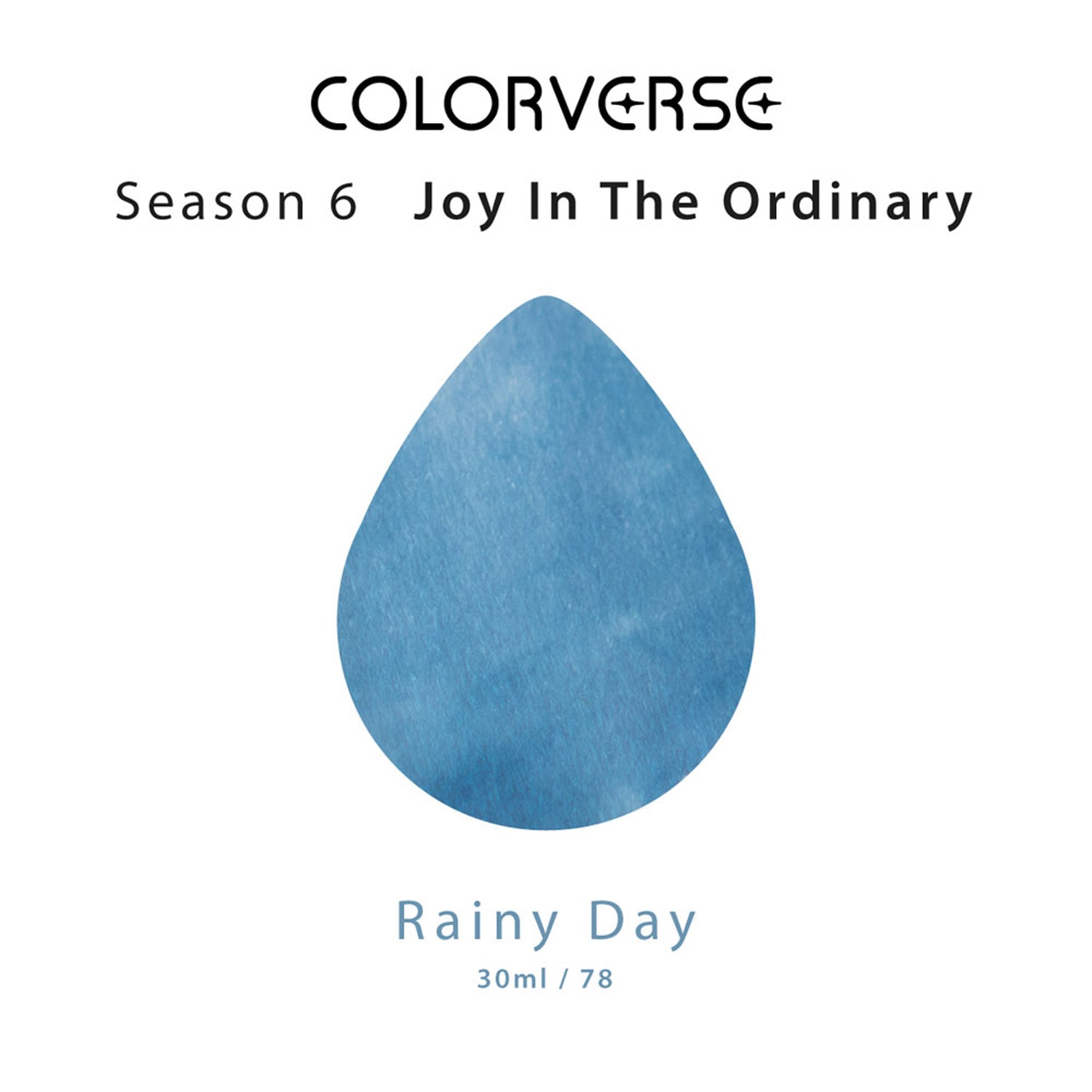 Colorverse No. 78 Rainy Day Glistening Şişe Mürekkep - 30 ml