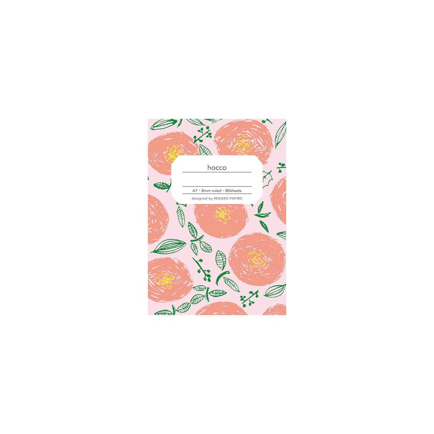 Apica Hocco A7 Çizgili Defter - Çiçek