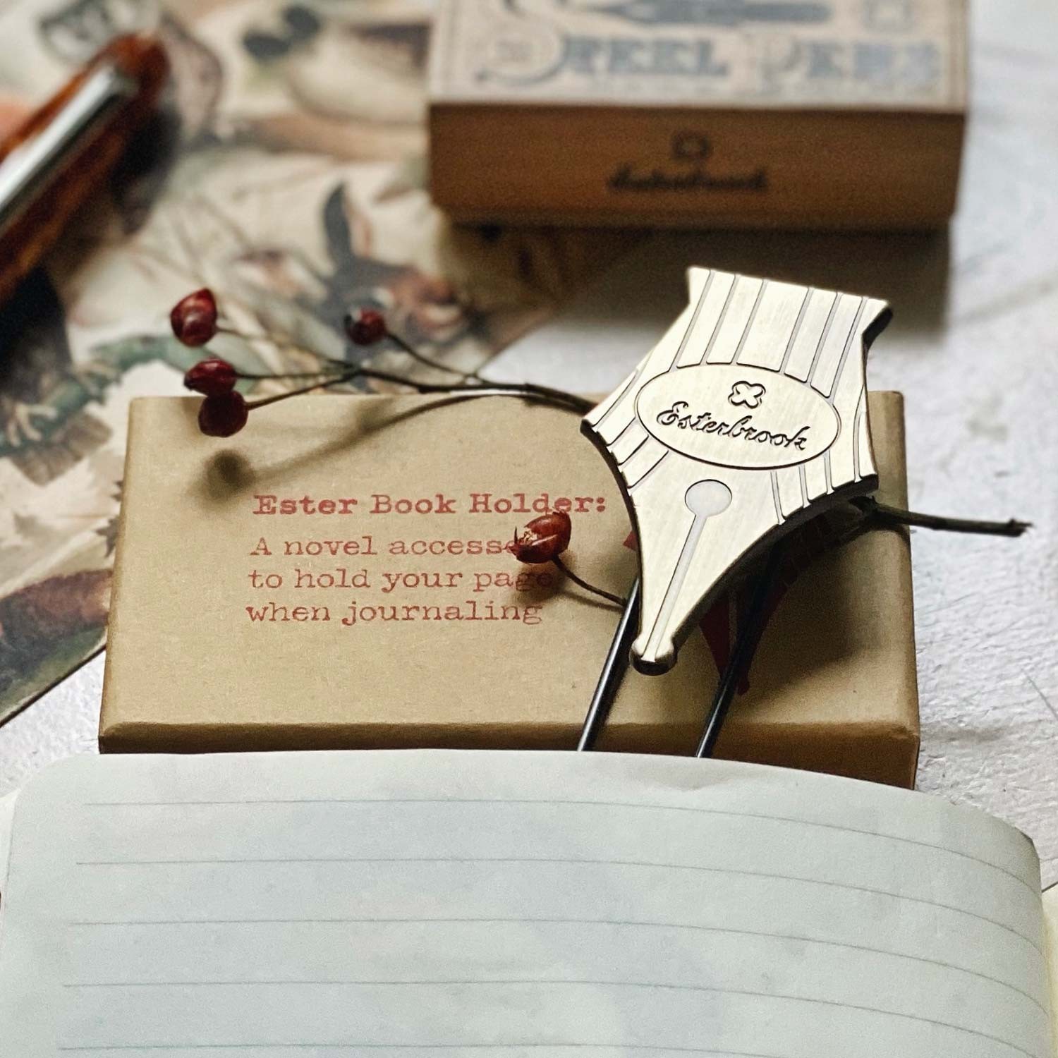 Esterbrook Pirinç Kitap Tutucu