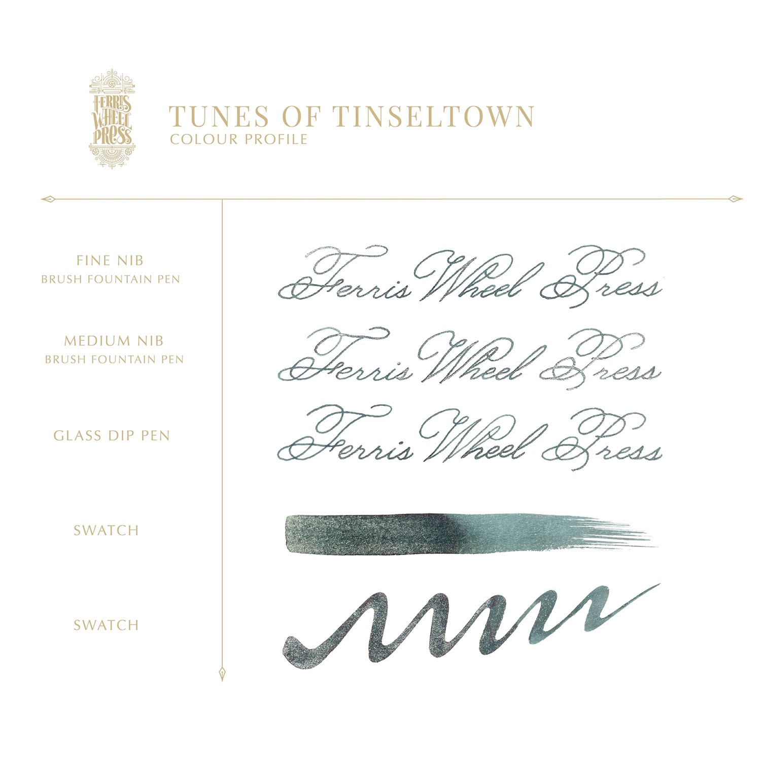 Ferris Wheel Press Tunes of Tinseltown Şişe Mürekkep - 10 ml