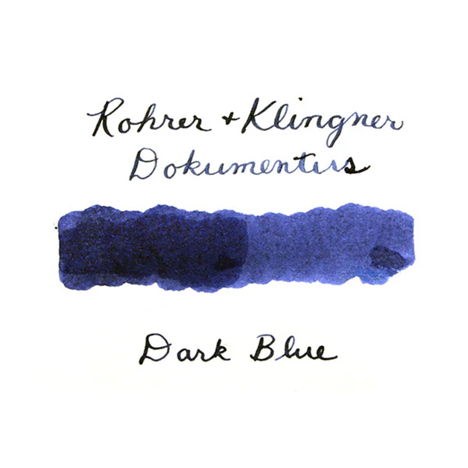Rohrer & Klingner Documentus Dark Blue Şişe Mürekkep - 50 ml