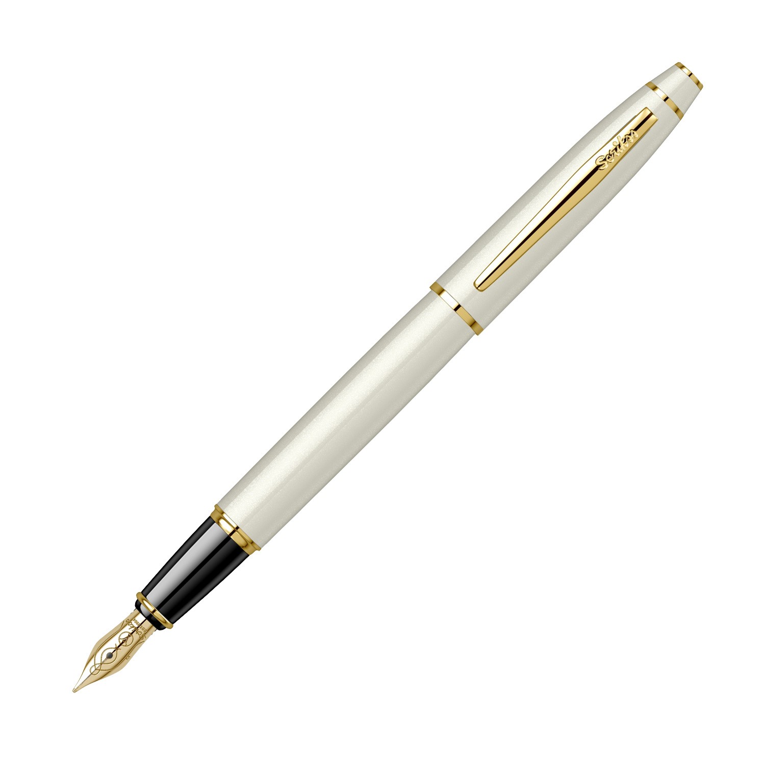 Scrikss 35 Dolma Kalem Tükenmez Kalem Set - Beyaz Altın