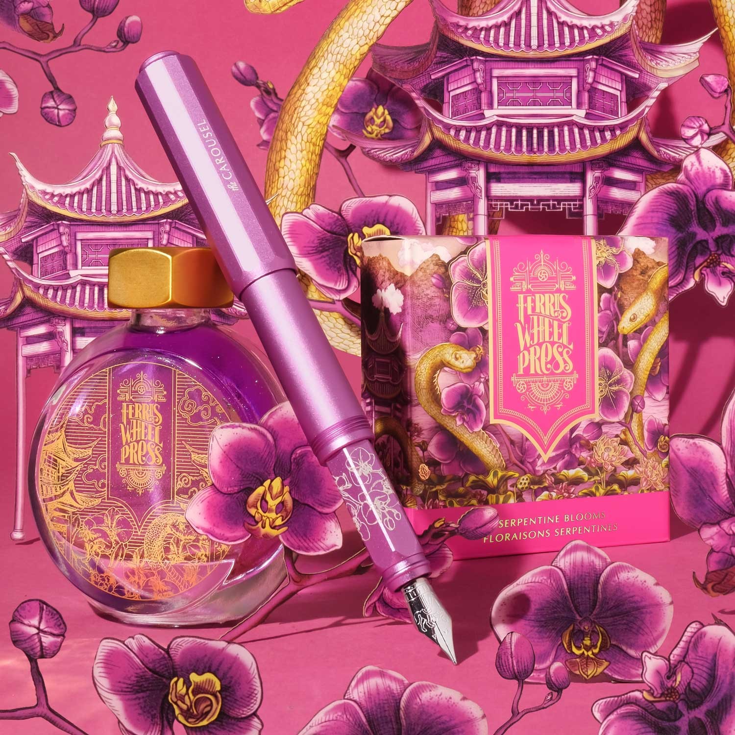 Ferris Wheel Press Serpentine Blooms Şişe Mürekkep - 38 ml