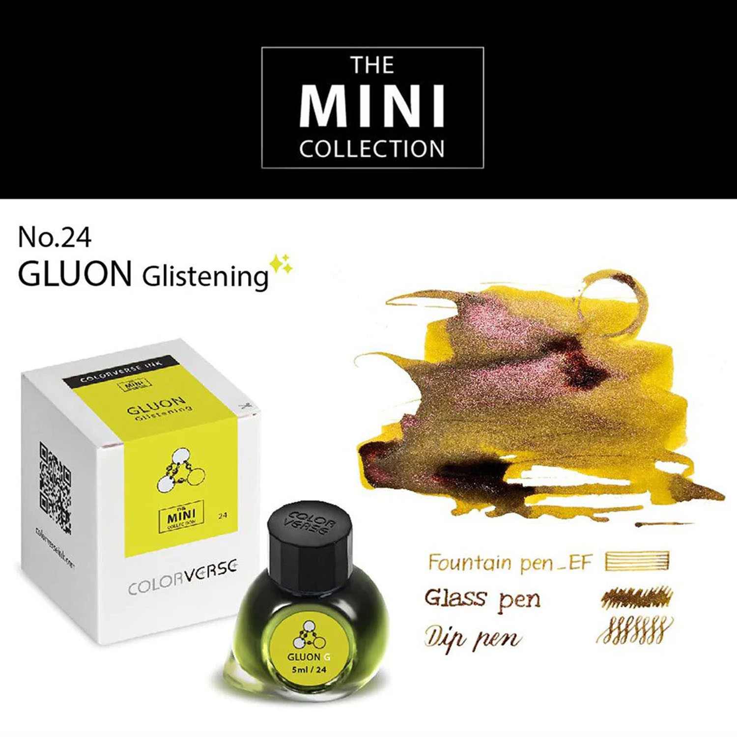 Colorverse The Mini Collection No. 24 Gluon Glistening Şişe Mürekkep - 5 ml