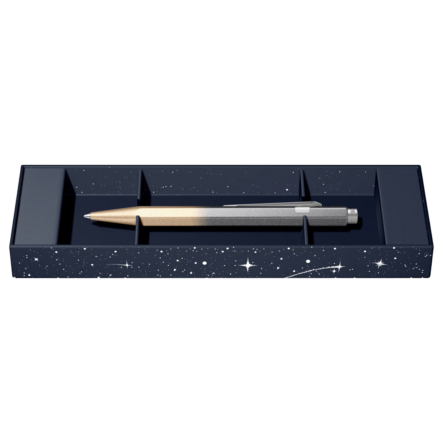 Caran d'Ache 849 Cosmic Blue Special Edition Tükenmez Kalem - Gilded