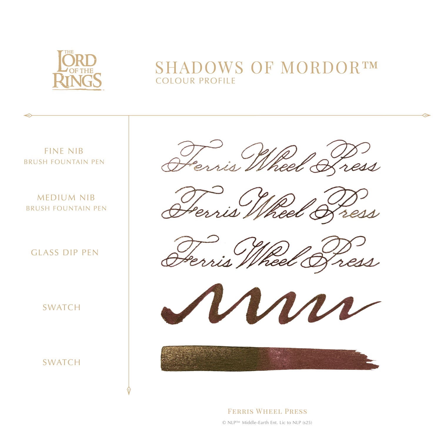 Ferris Wheel Press The Lord of the Rings Shadows of Mordor Şişe Mürekkep - 10 ml