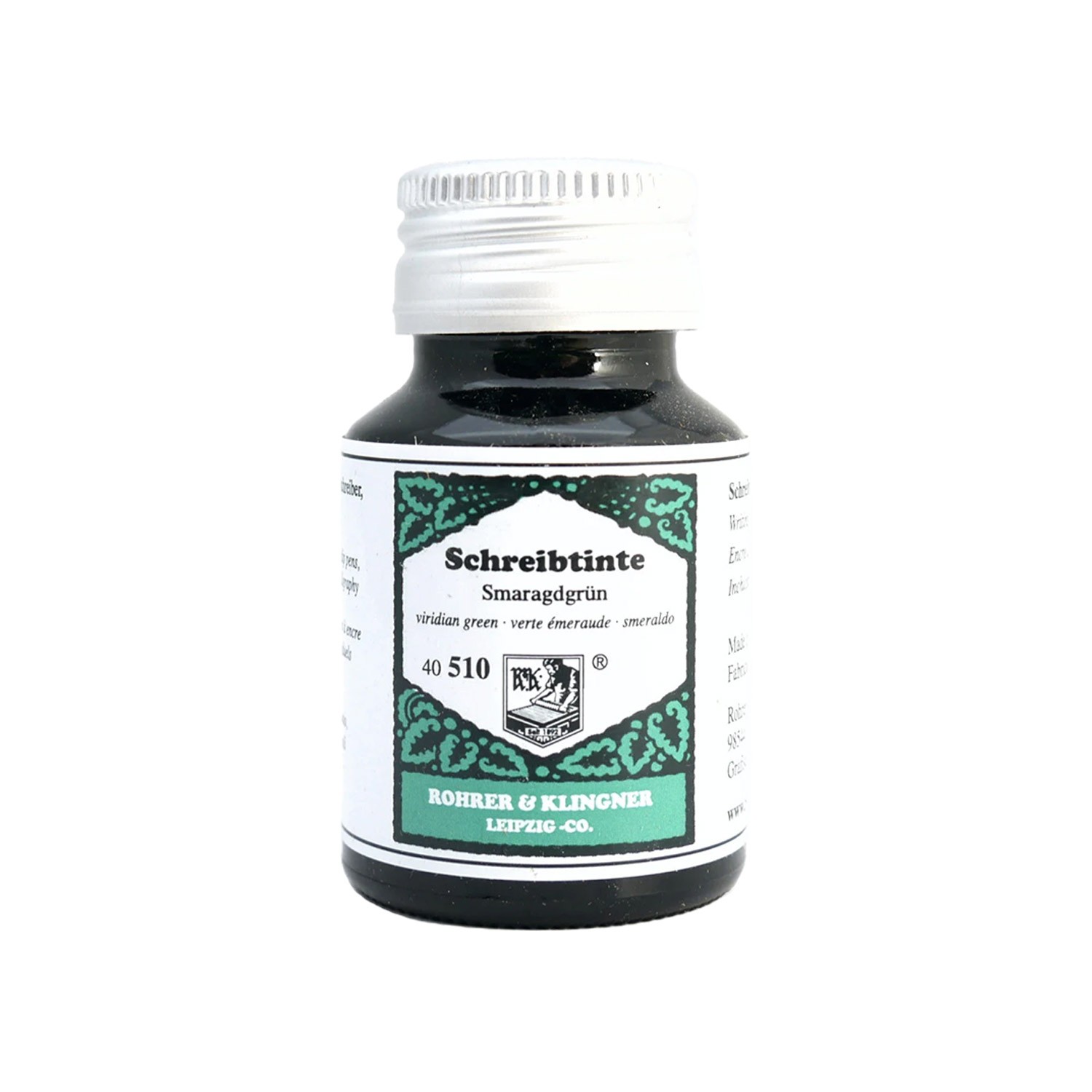 Rohrer & Klingner Smaragdgrün Şişe Mürekkep - 50 ml