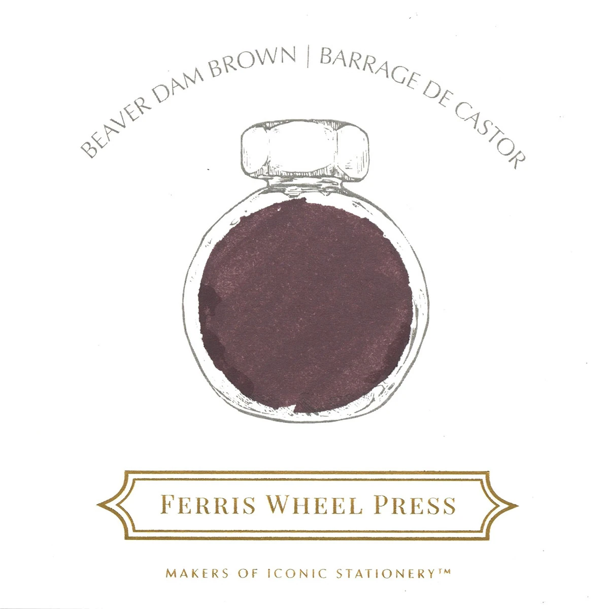 Ferris Wheel Press Beaver Dam Brown Şişe Mürekkep - 38 ml