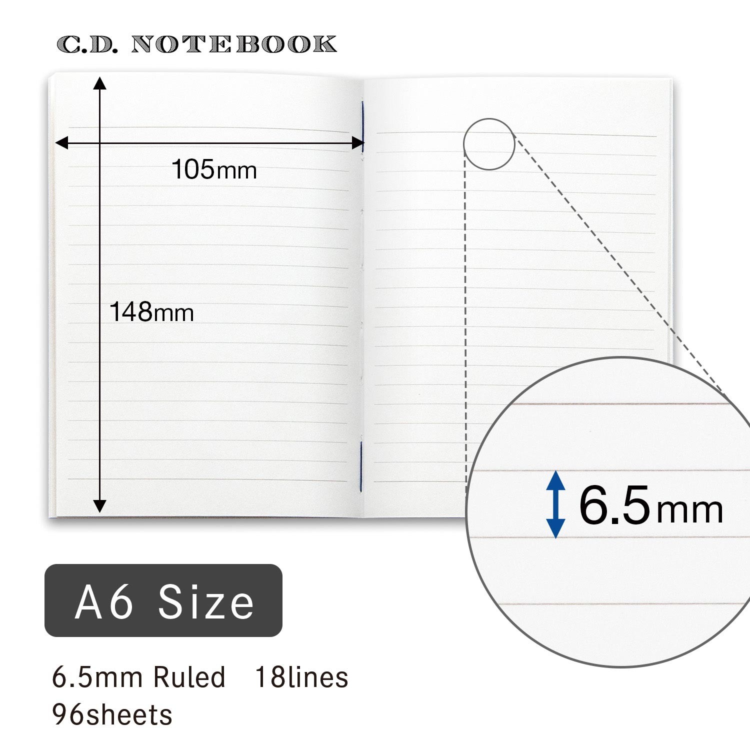 Apica Premium CD A6 Defter - Çizgili