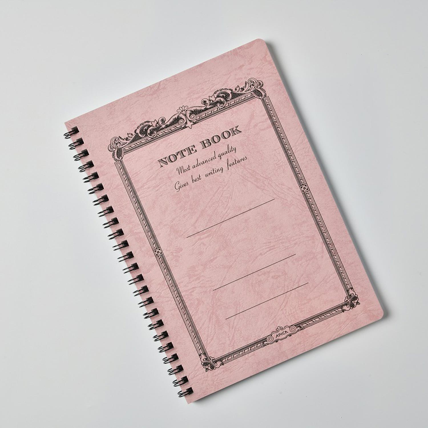 Apica CD Twin Ring Çizgili Defter - Peach