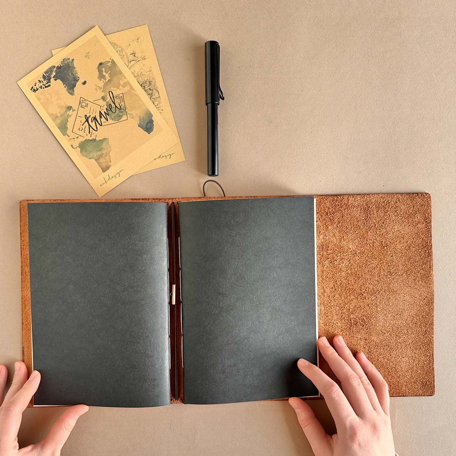 Euk Design A5 Large Size Traveler's Notebook Cover - Konyak