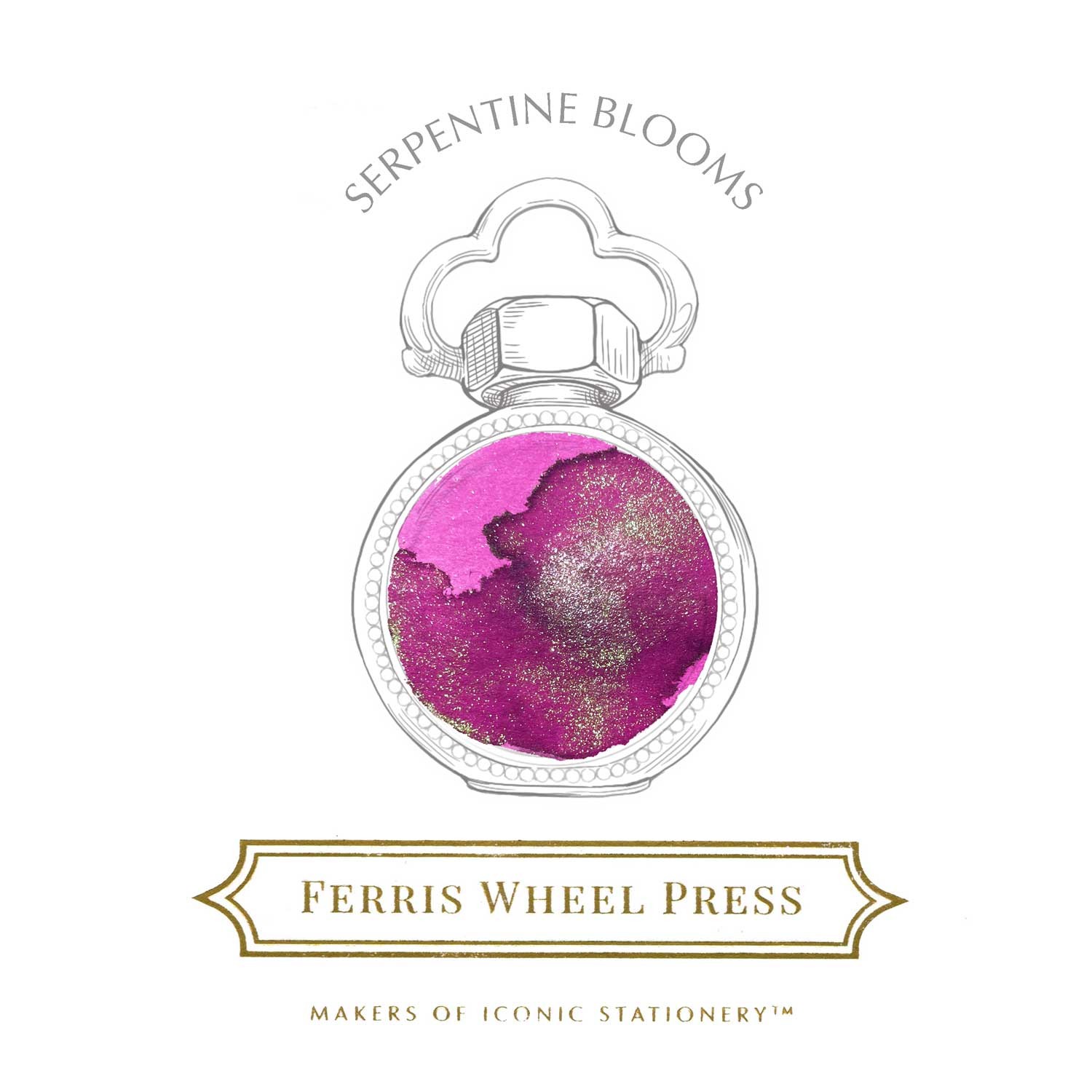 Ferris Wheel Press Serpentine Blooms Şişe Mürekkep - 38 ml