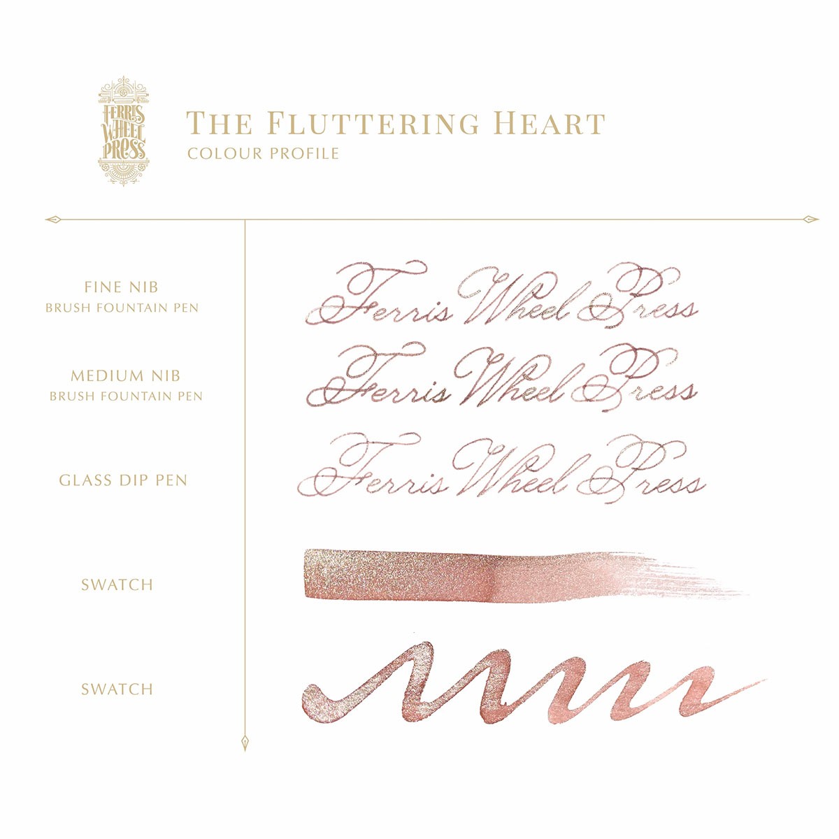 Ferris Wheel Press Fluttering Heart Limited Edition 2023 Şişe Mürekkep - 38 ml