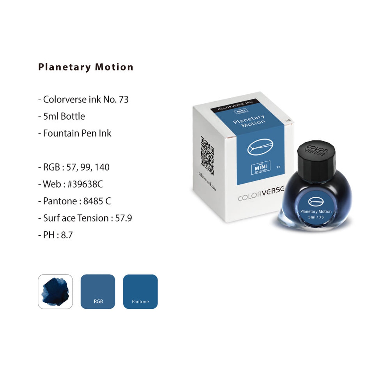 Colorverse The Mini Collection No. 73 Planetary Motion Şişe Mürekkep - 5 ml