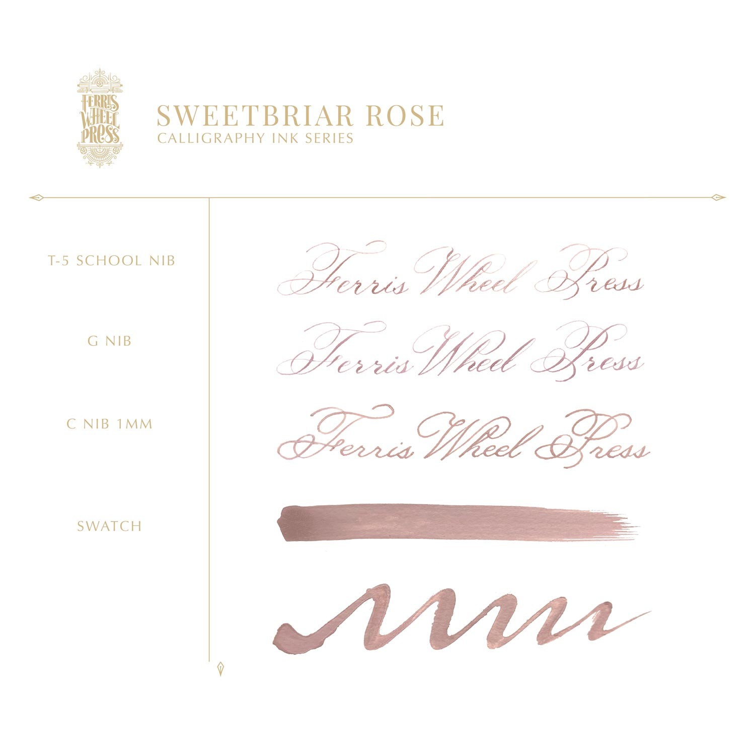 Ferris Wheel Press Sweetbriar Rose Şişe Mürekkep - 28 ml