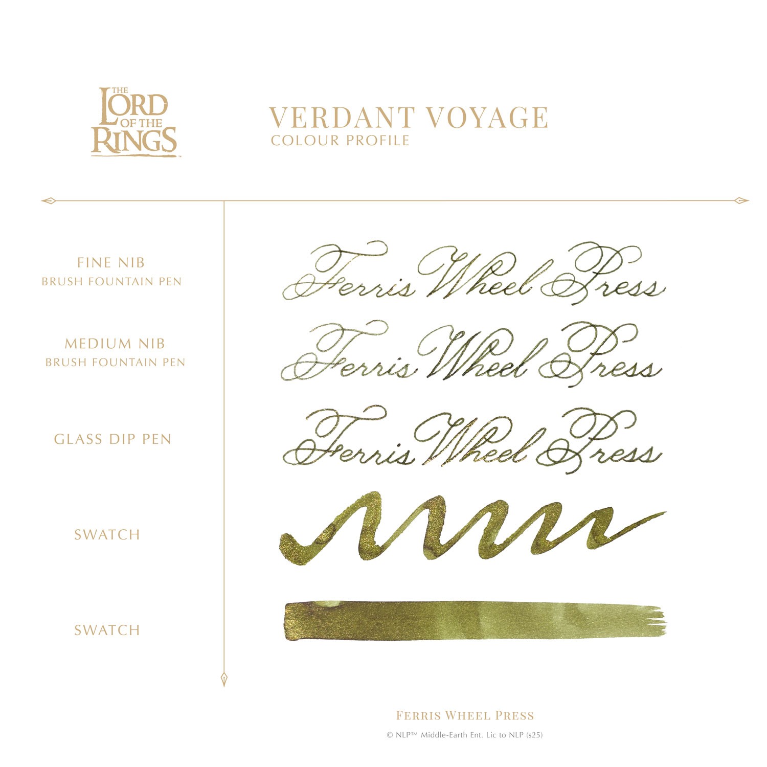 Ferris Wheel Press The Lord of the Rings Verdant Voyage Şişe Mürekkep - 28 ml