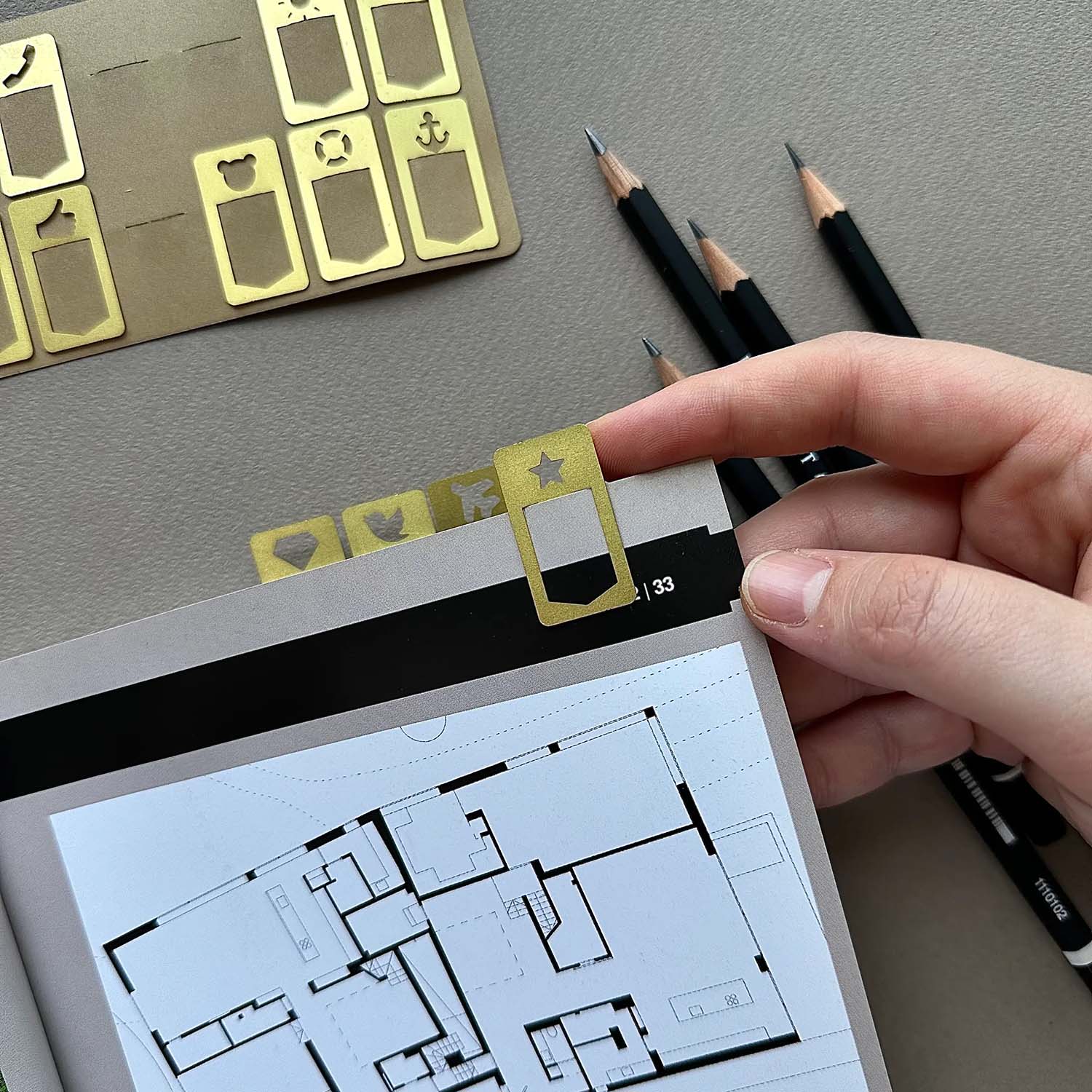 Euk Design Bookmarks 12'li Klips Seti