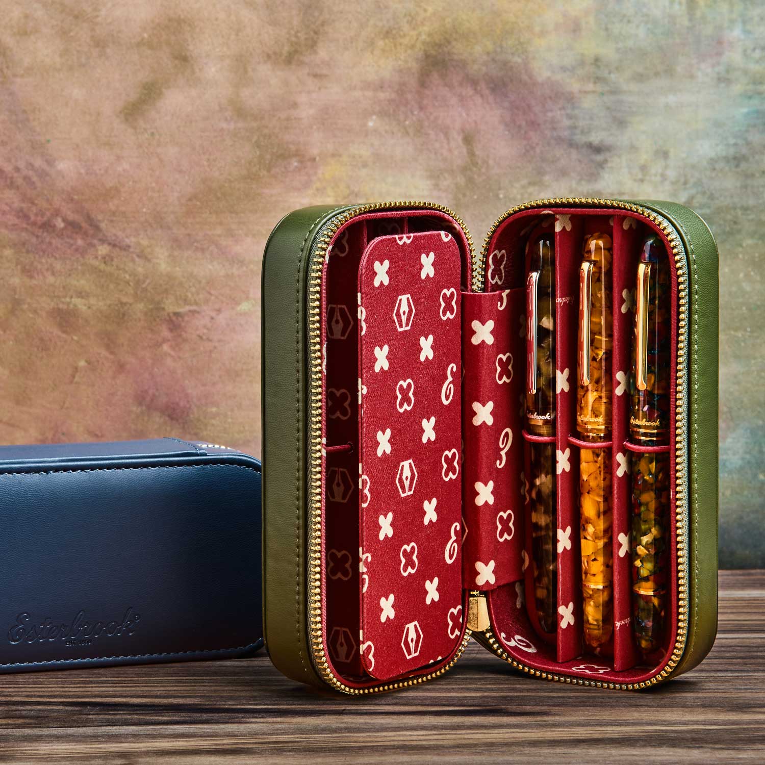 Esterbrook NOOKS Tekli Kalem Kılıfı - Moss Green