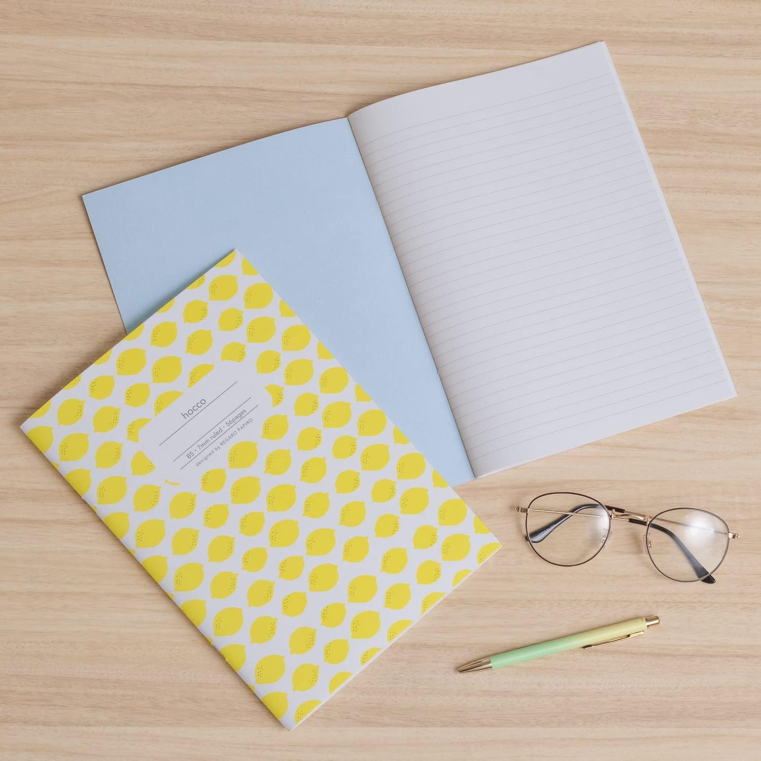 Apica Hocco A7 Çizgili Defter - Limon