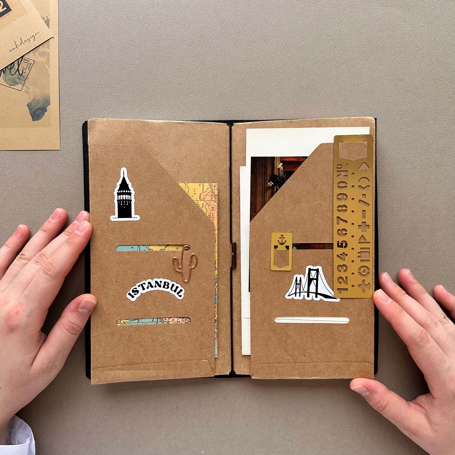 Euk Design Pirinç Şablon Ayraç