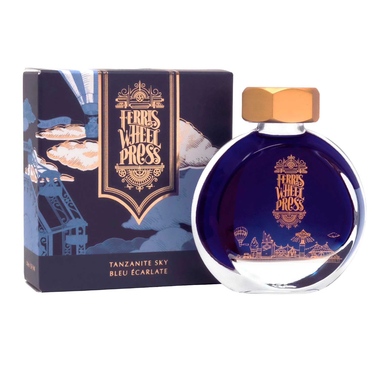Ferris Wheel Press Tanzanite Sky Şişe Mürekkep - 38 ml