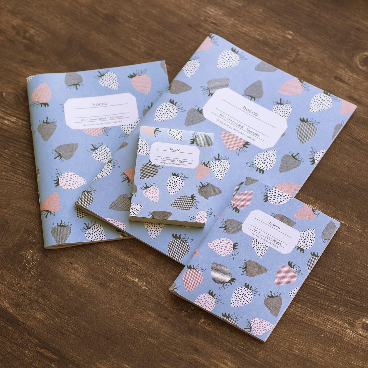 Apica Hocco A7 Çizgili Defter - Çilek