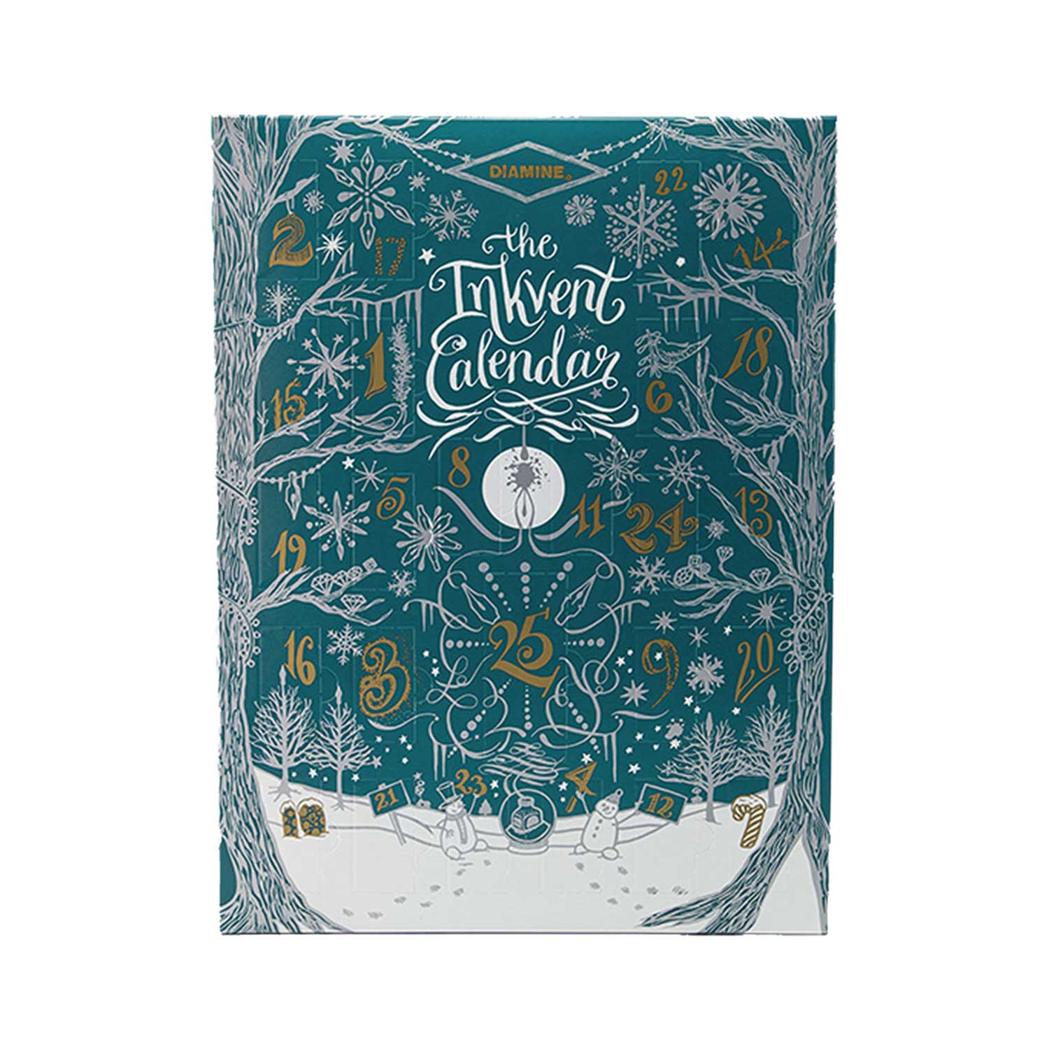 Diamine Inkvent Calendar 2025 Teal Edition