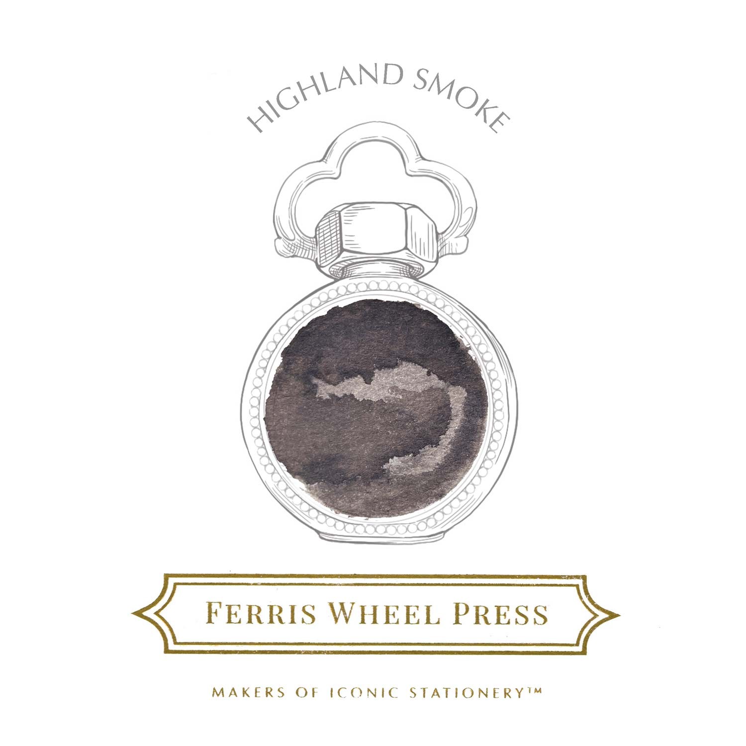 Ferris Wheel Press Highland Smoke Şişe Mürekkep