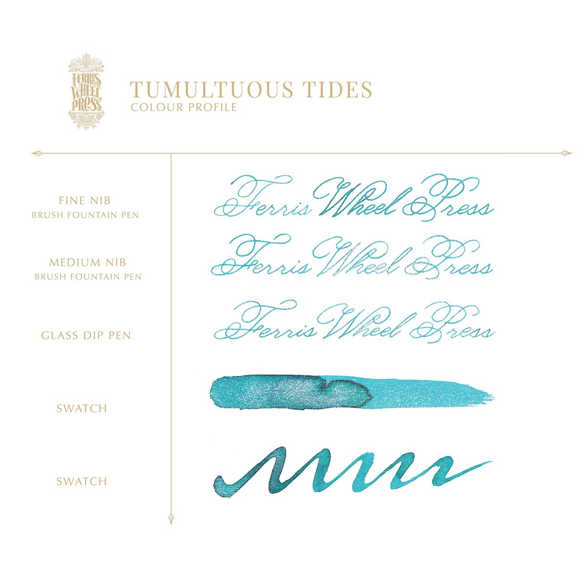 Ferris Wheel Press Tumultuous Tides Şişe Mürekkep - 20 ml