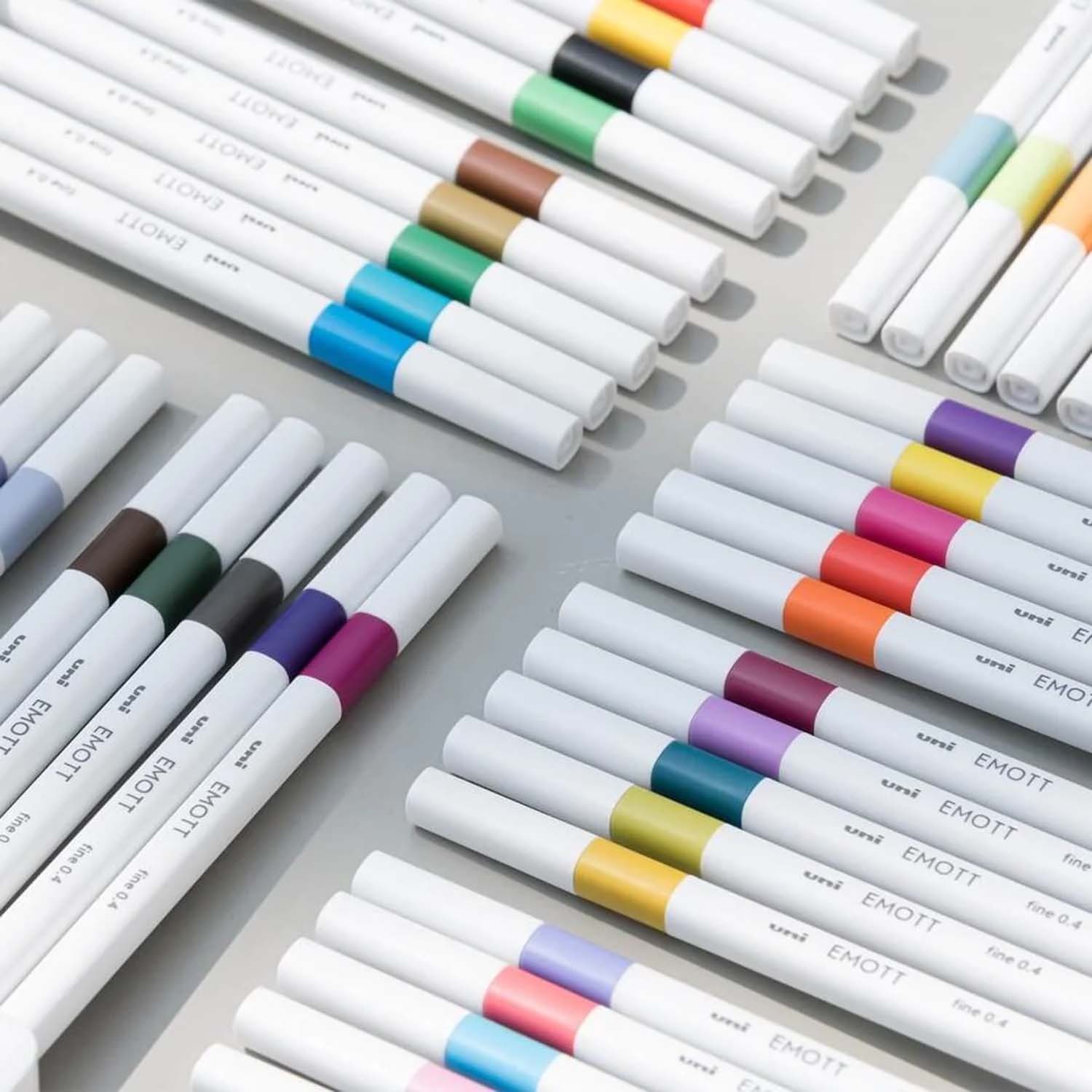 Uni Emott 0.4 mm Fineliner Markör Kalem 5'li Set - Doğal Renkler