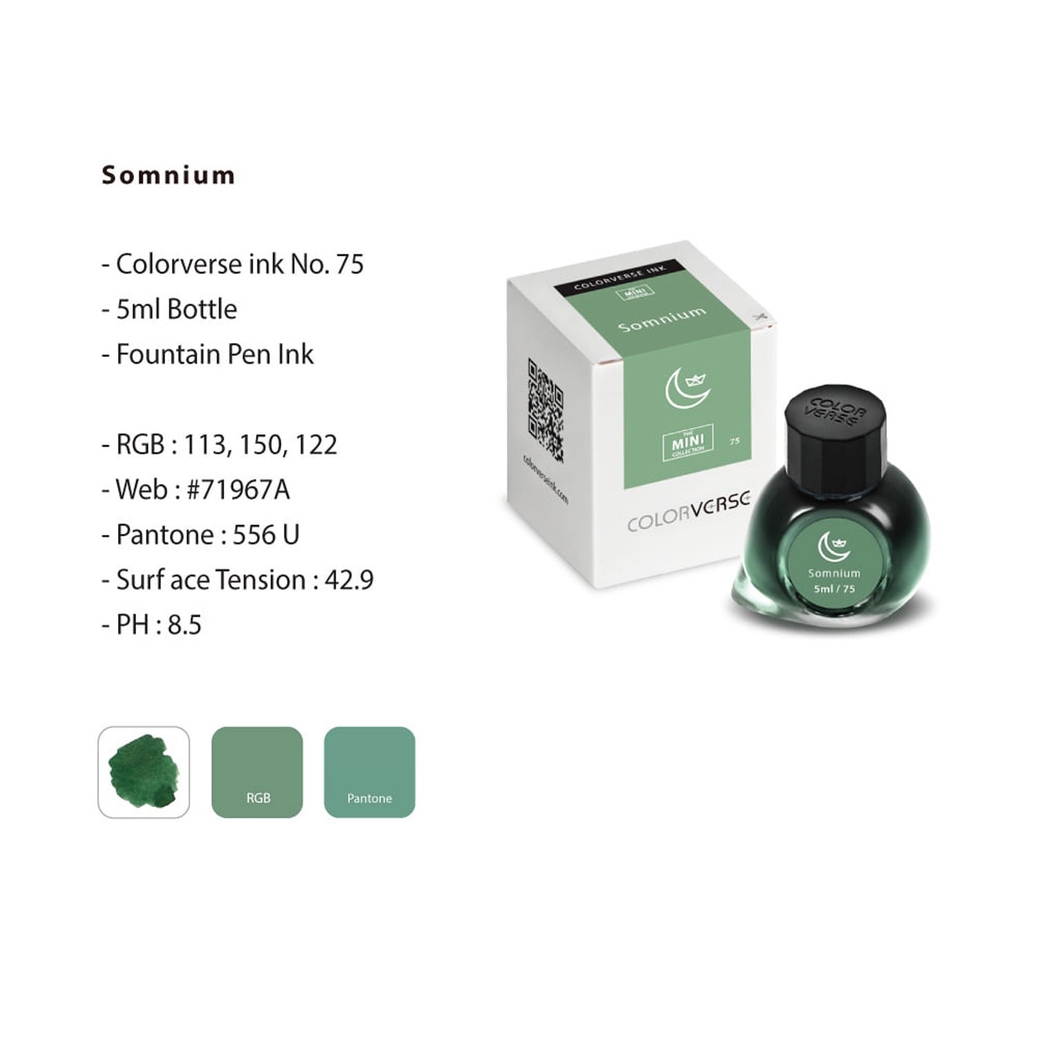 Colorverse The Mini Collection No. 75 Somnium Şişe Mürekkep - 5 ml