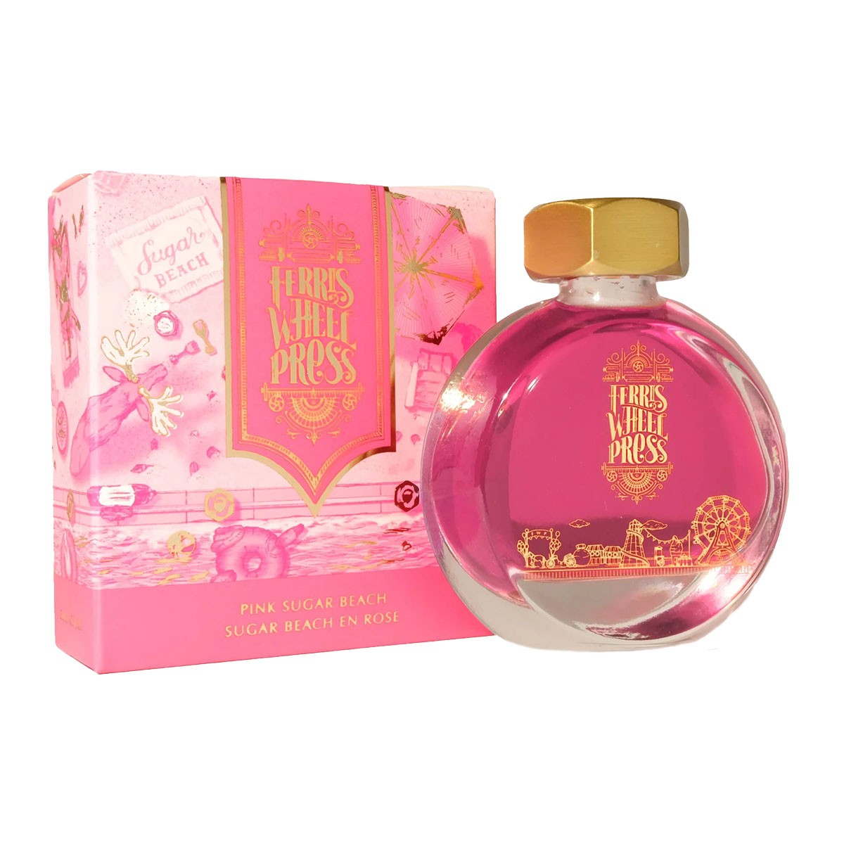 Ferris Wheel Press Pink Sugar Beach Şişe Mürekkep - 38 ml