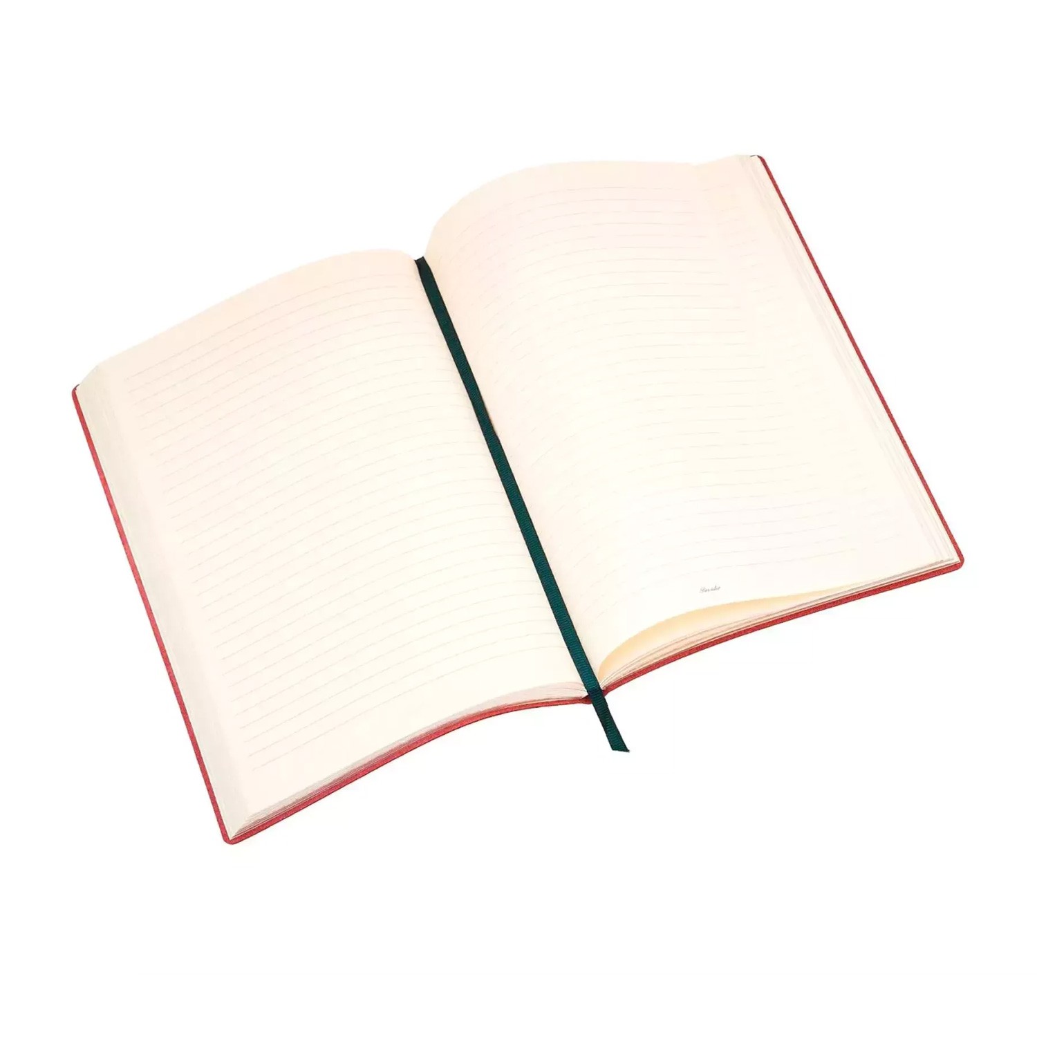 Pineider Milano 19 x 25 cm Defter - Rosso Fuego