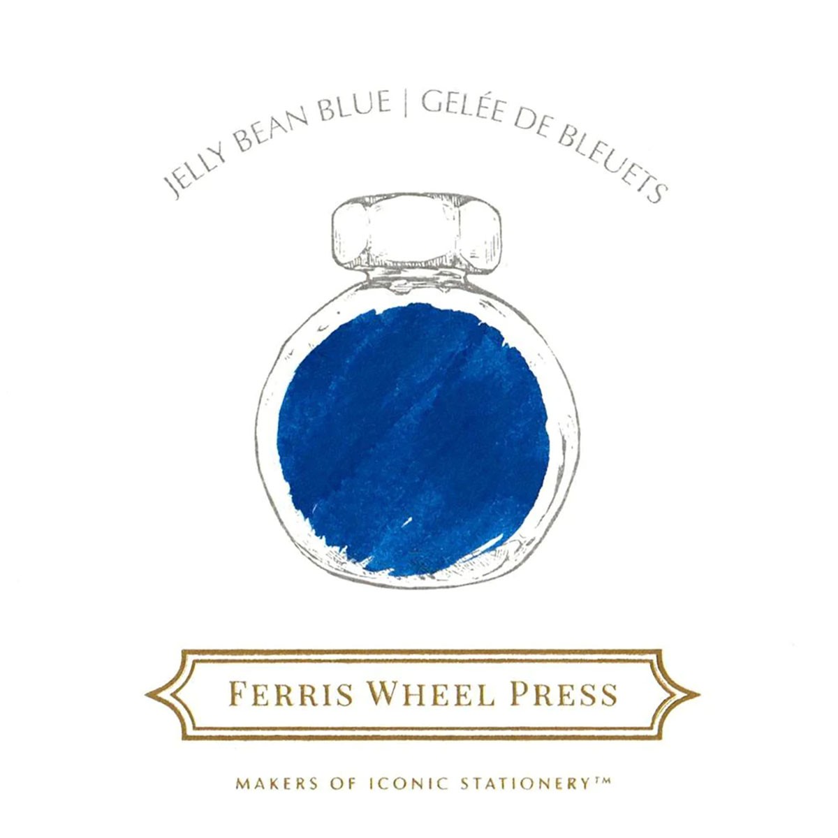 Ferris Wheel Press Jelly Bean Blue Şişe Mürekkep - 38 ml