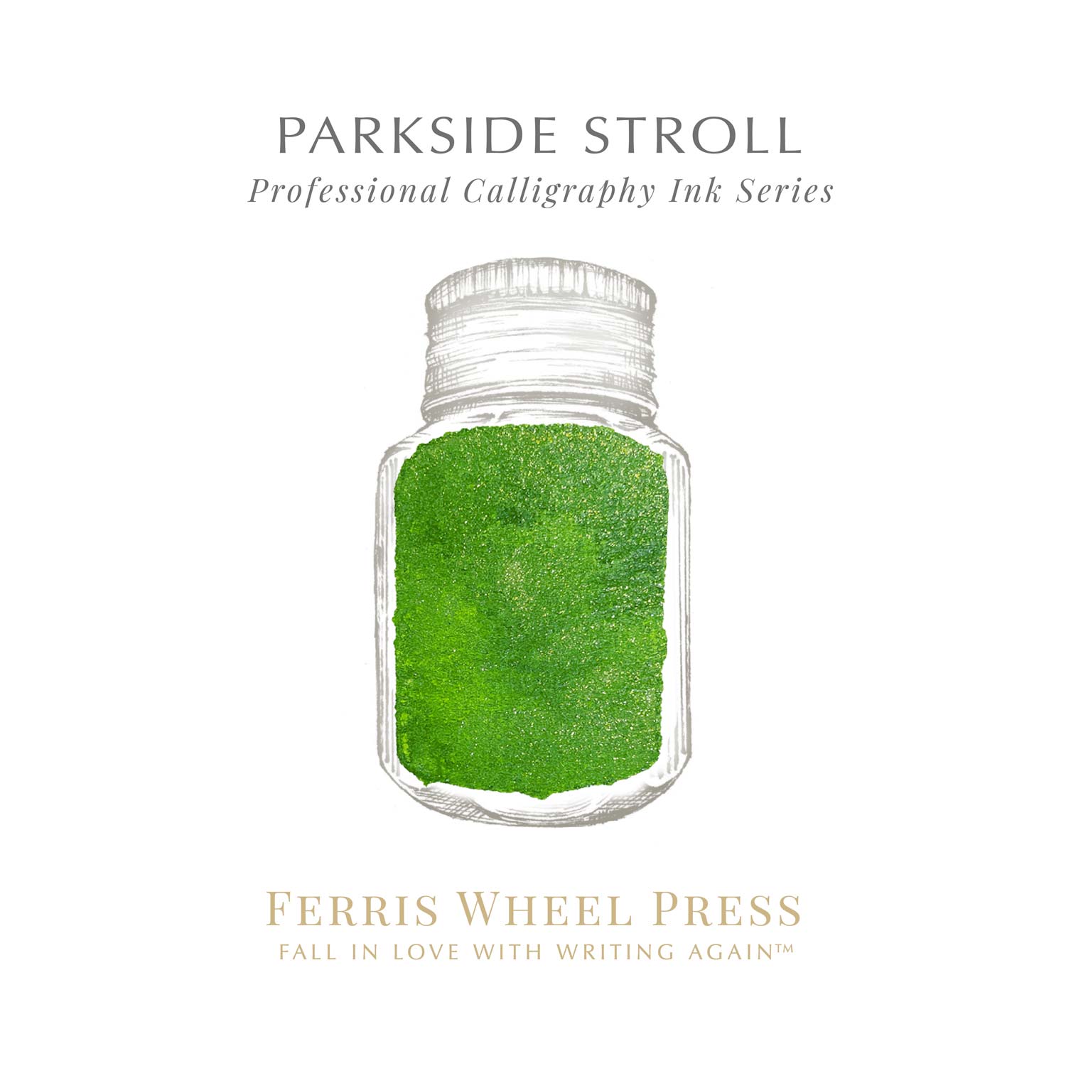 Ferris Wheel Press Parkside Stroll Kaligrafi Şişe Mürekkep - 28 ml