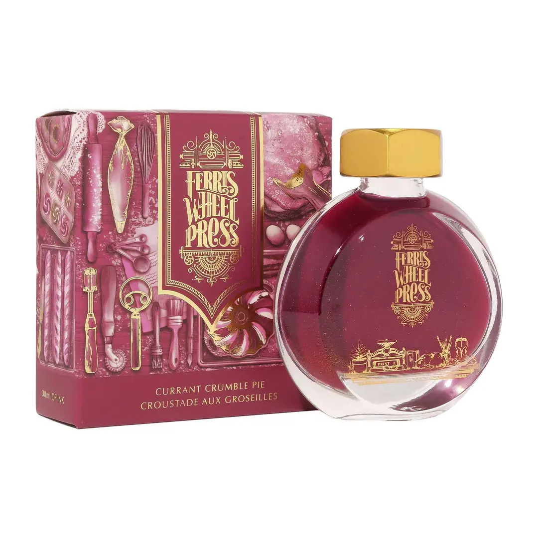 kai Ferris Wheel Press 38ml 4色 Ferris Wheel Press Currant Crumble Pie Şişe Mürekkepler | Dolma