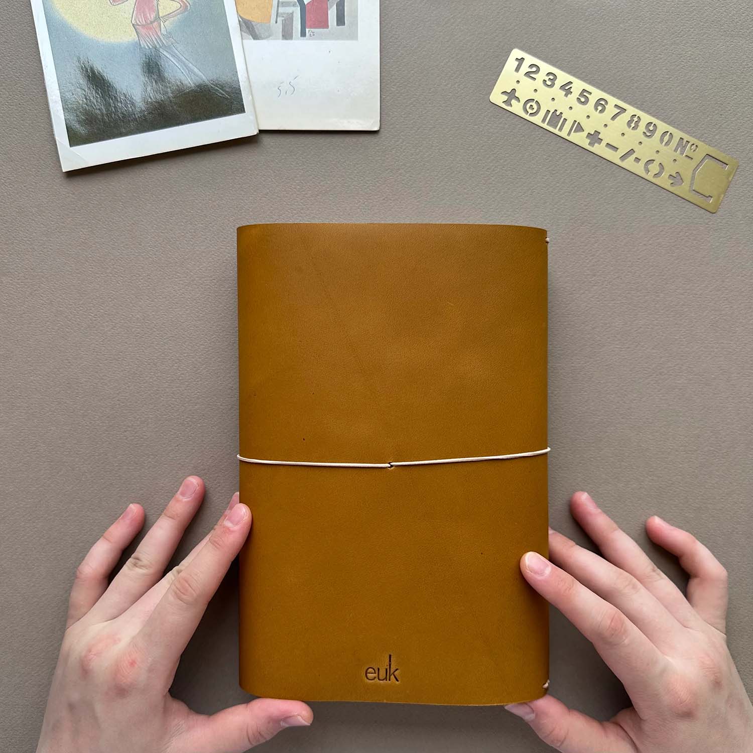 Euk Design A5 Large Size Traveler's Notebook Cover - Hardal