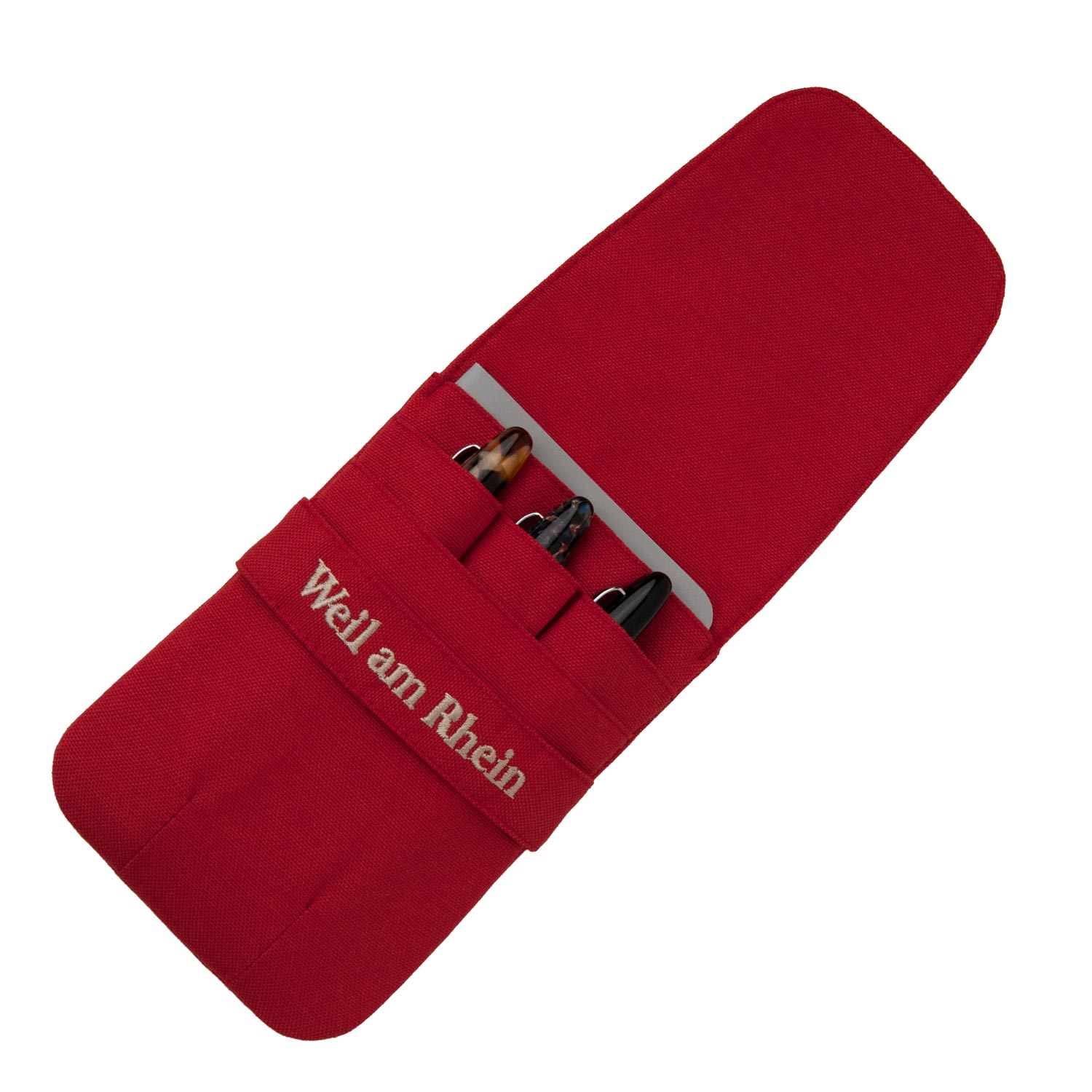 Weil am Rhein Triple Plus Serisi 3'lü Kalem Kılıfı - Red