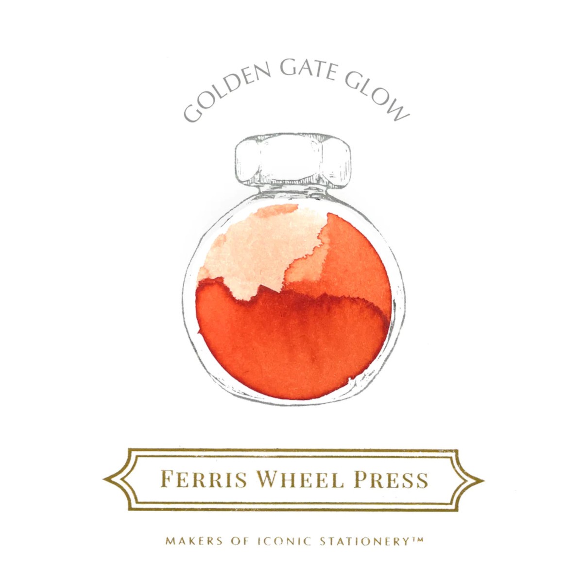 Ferris Wheel Press Golden Gate Glow Şişe Mürekkep