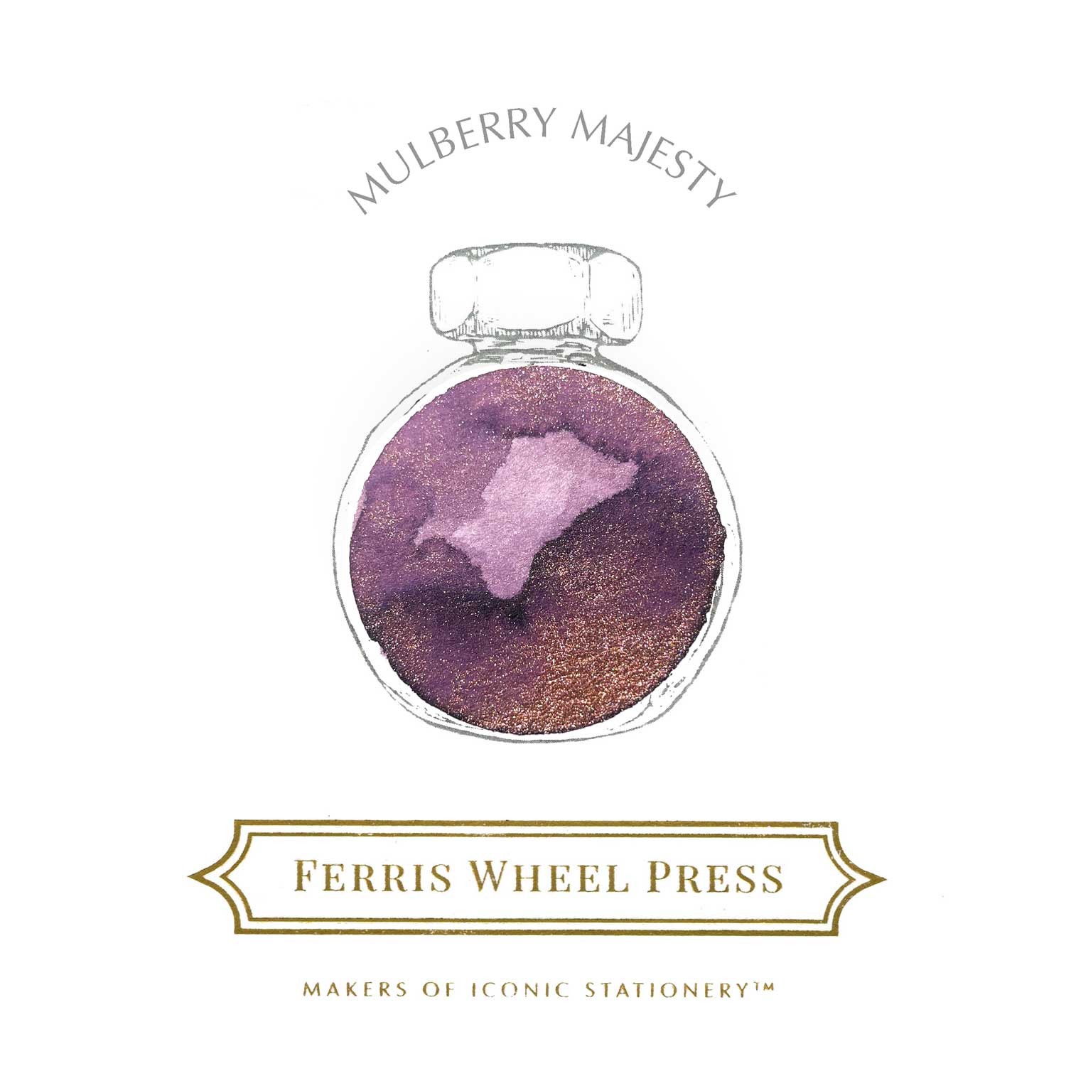 Ferris Wheel Press Mulberry Majesty Şişe Mürekkep - 38 ml