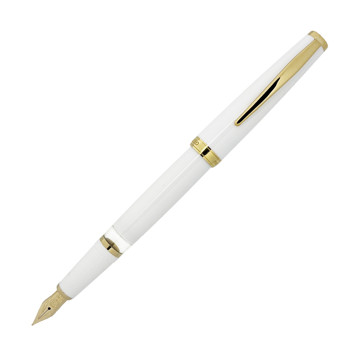Cleo Skribent Classic Gold Pistonlu Dolma Kalem - White