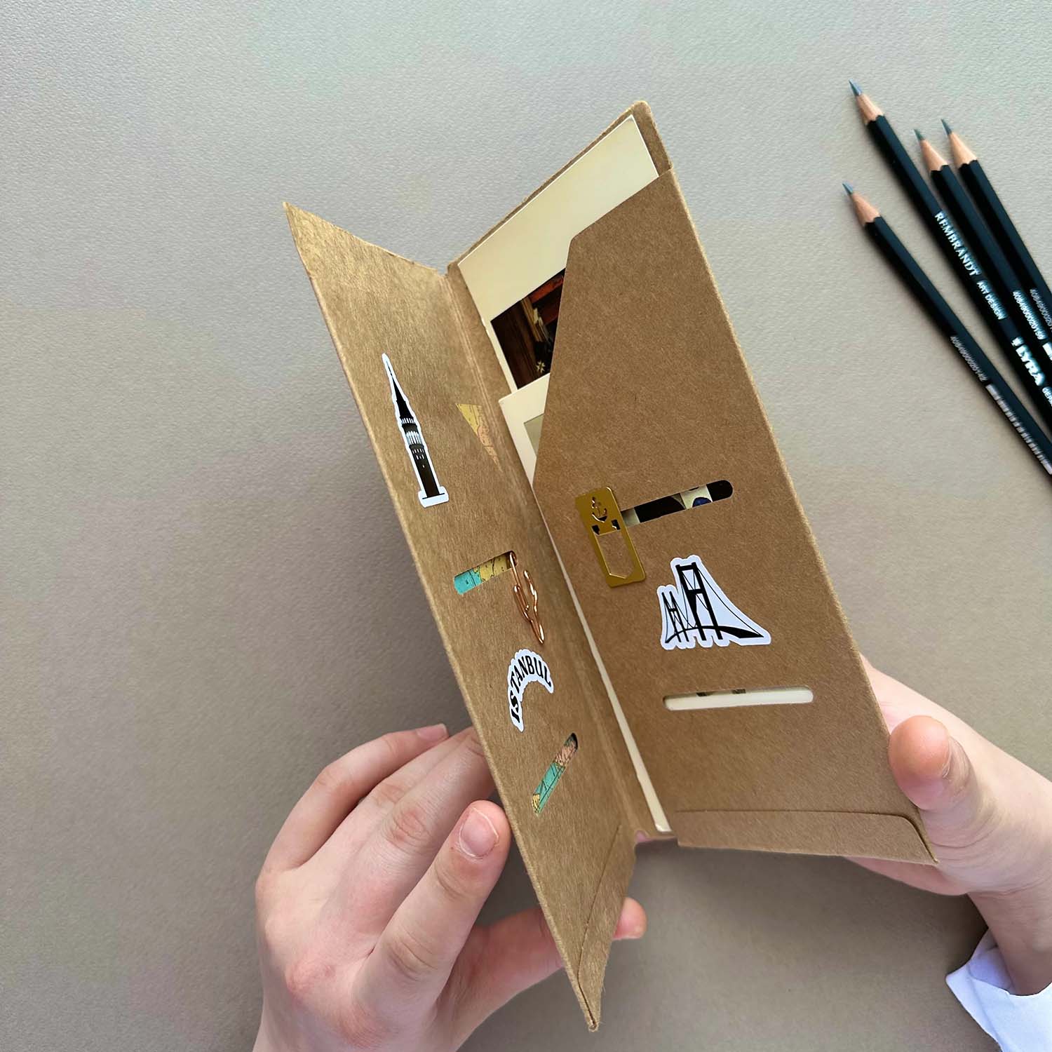 Euk Design Kraft Kağıt Dosya