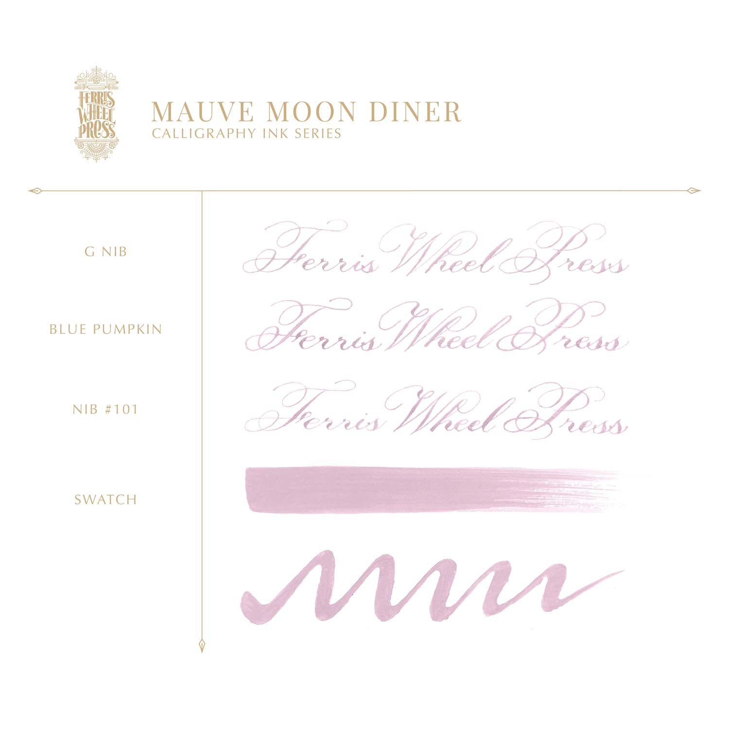 Ferris Wheel Press Mauve Moon Diner Şişe Mürekkep - 28 ml