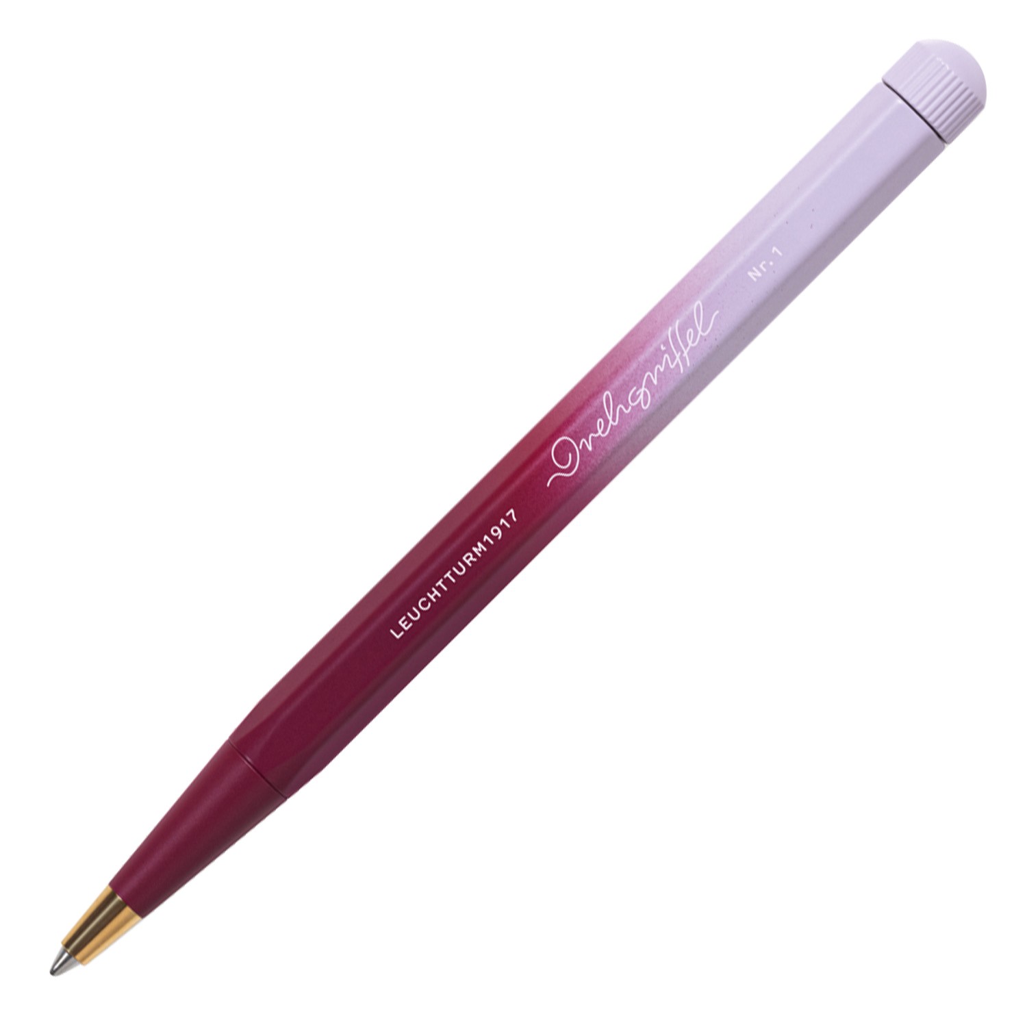Leuchtturm1917 Gradient Serisi Drehgriffel Nr. 1 Tükenmez Kalem - Port Red/Lilac