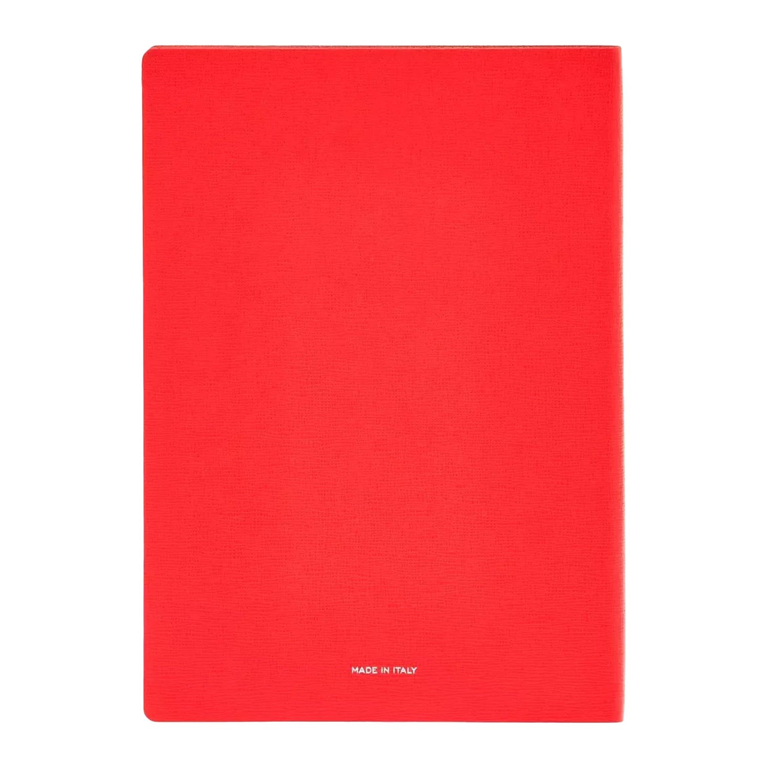 Pineider Milano 19 x 25 cm Defter - Rosso Fuego