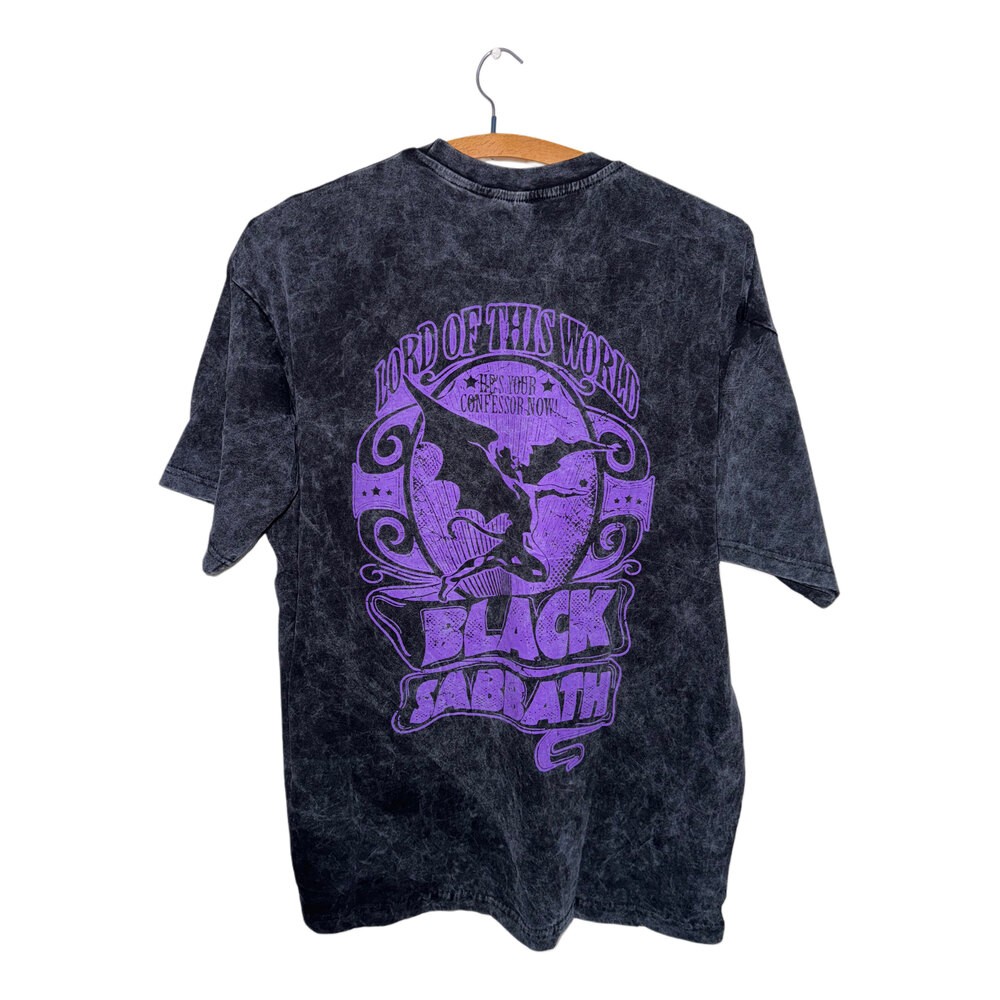 Black Sabbath - Lord Of This World yıkamalı oversize tişört
