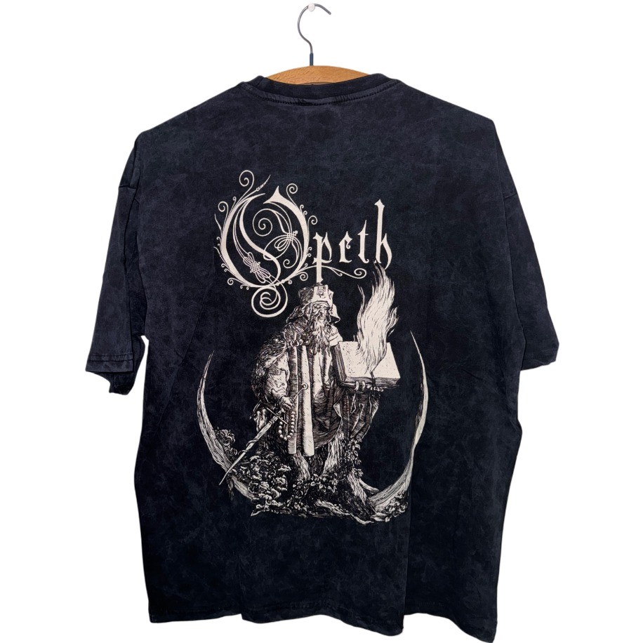 Opeth - Wise Man yıkamalı oversize tişört