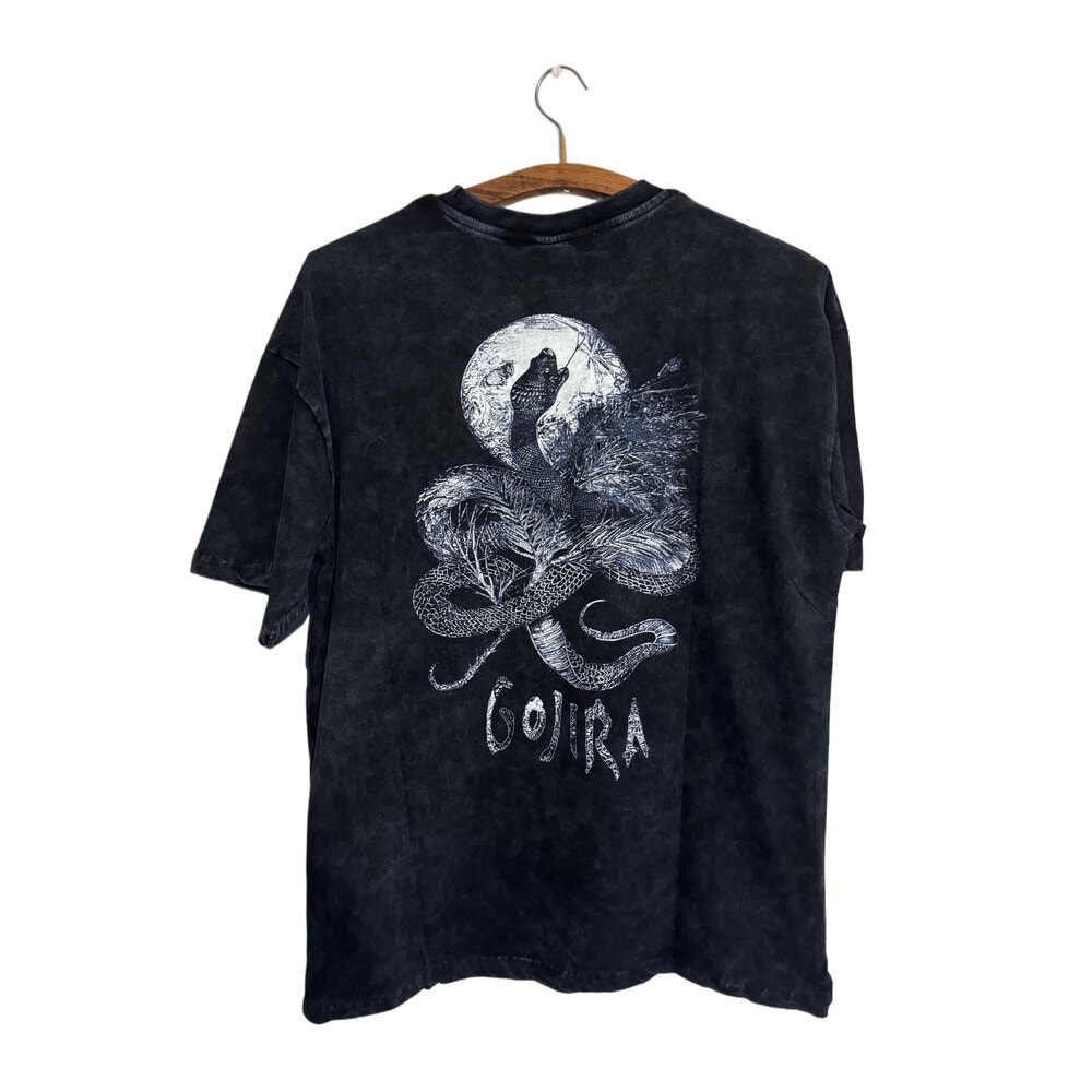 Gojira - Serpent yıkamalı oversize tişört