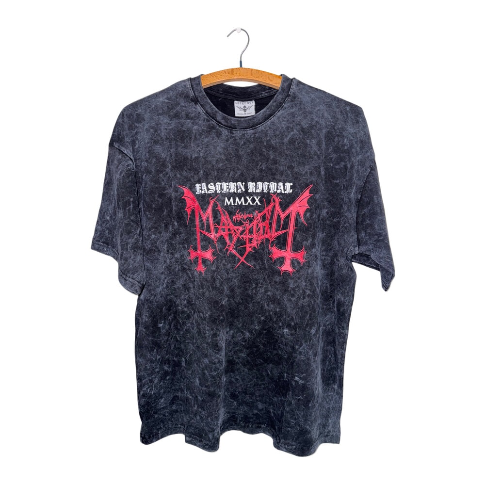 Mayhem - Eastern Ritual yıkamalı oversize tişört